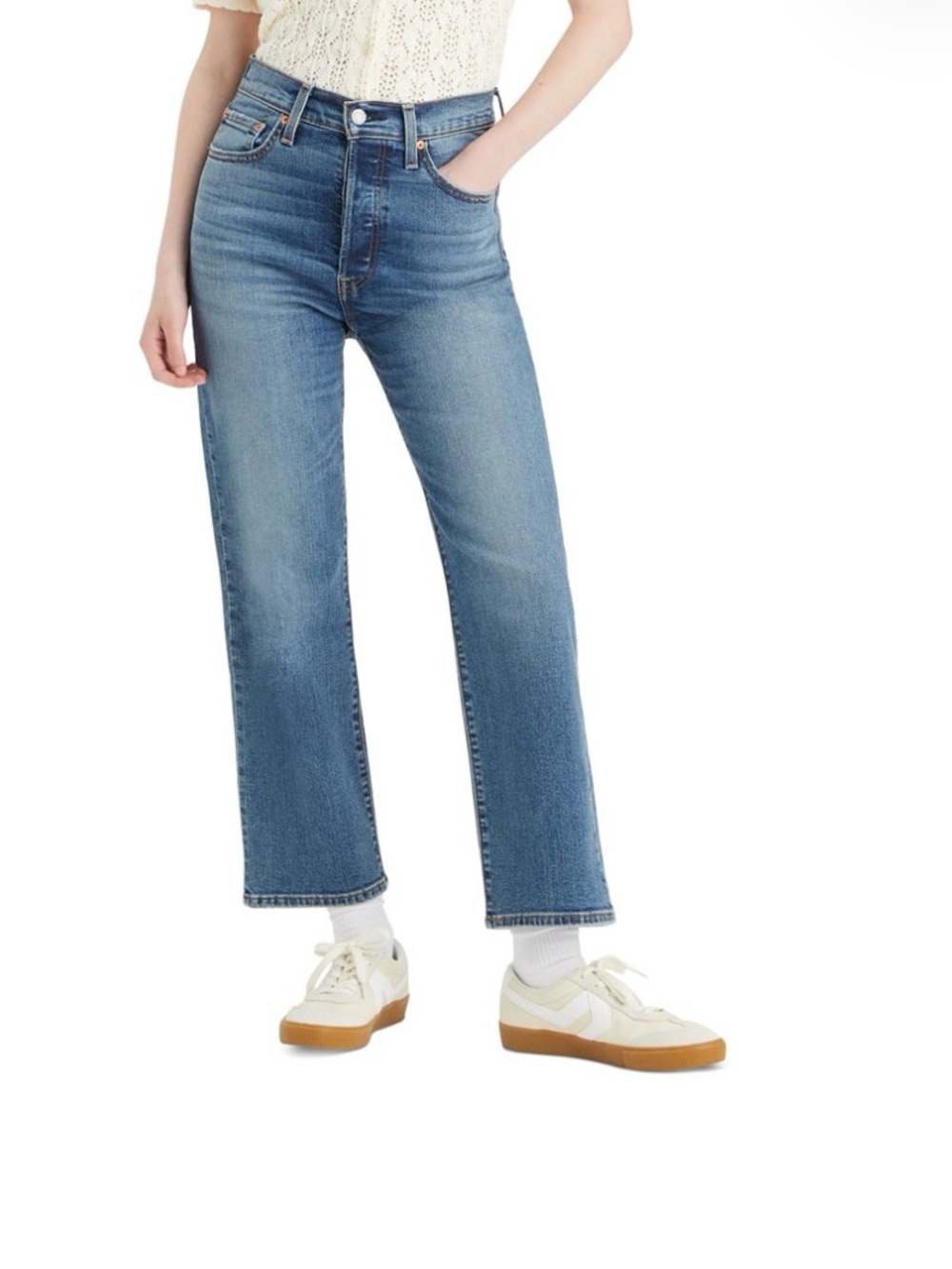 Levi’s Women’s Ribcage High-Rise Straight Ankle Jeans - 23